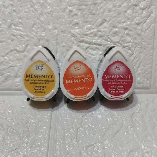 Pack Tintas Memento (amarillo, naranja y rojo)