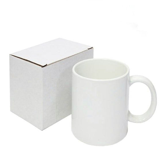 Taza blanca premium AAA con caja